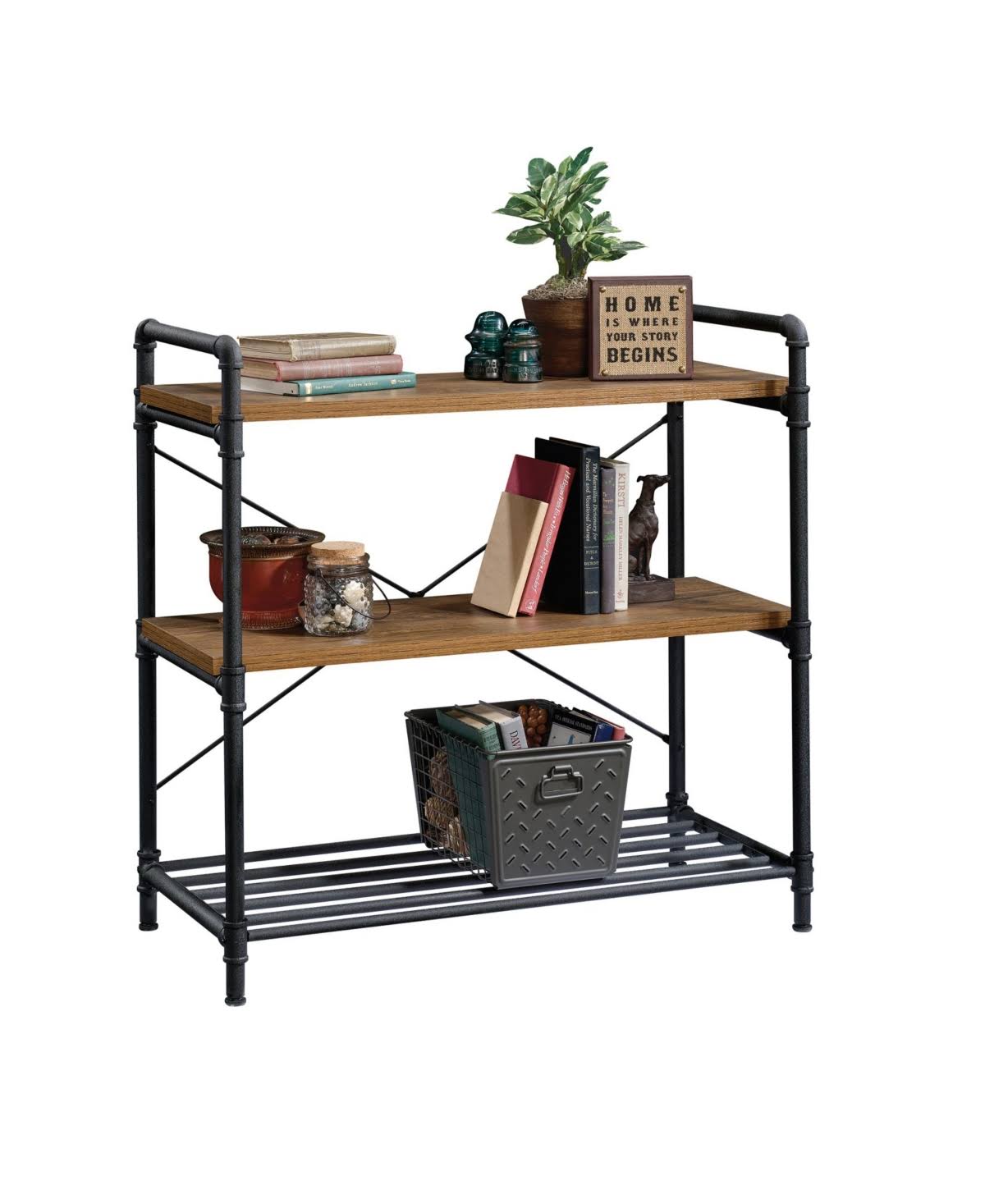 Checked Oak Console Table A42442