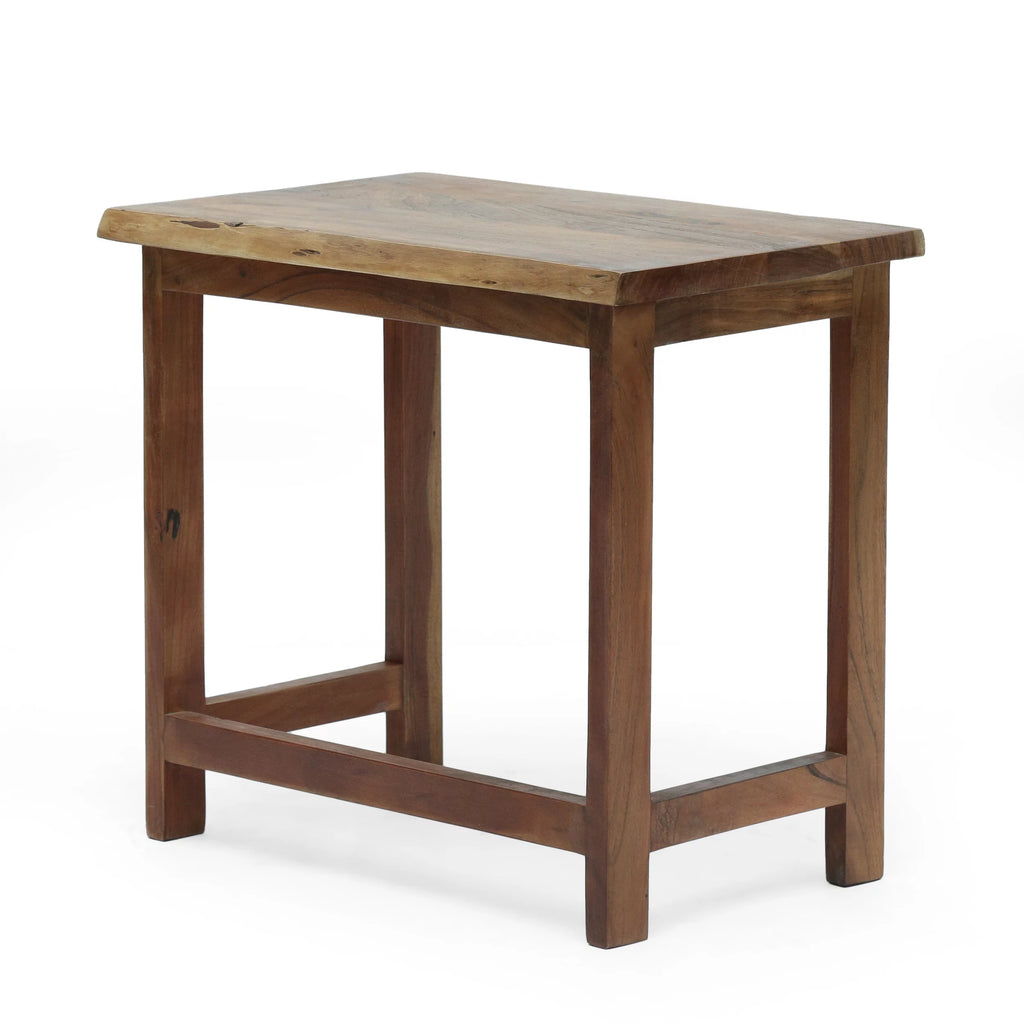 Acacia Wood Nesting Coffee Table, 3 Piece, Walnut R8108