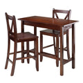 3-Pc Breakfast Table with 2 V-Back Counter Stools L31628