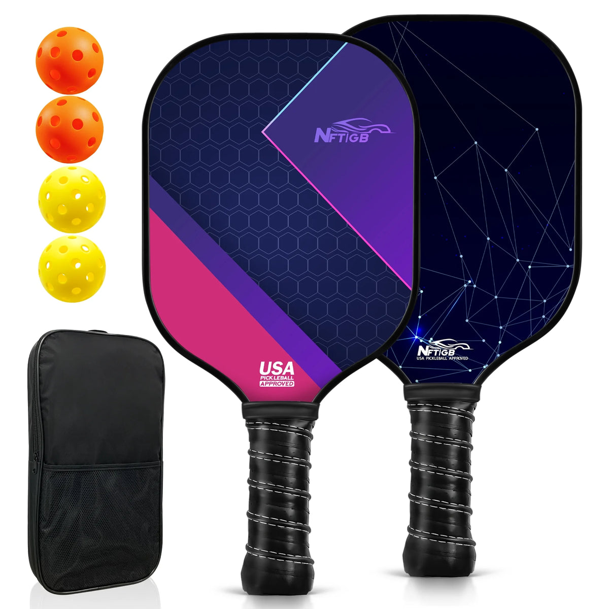 USAPA Approved Fiberglass Pickleball Set of 2 R30898