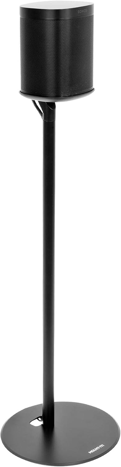 Matte Black Speaker Floor Stand I89016