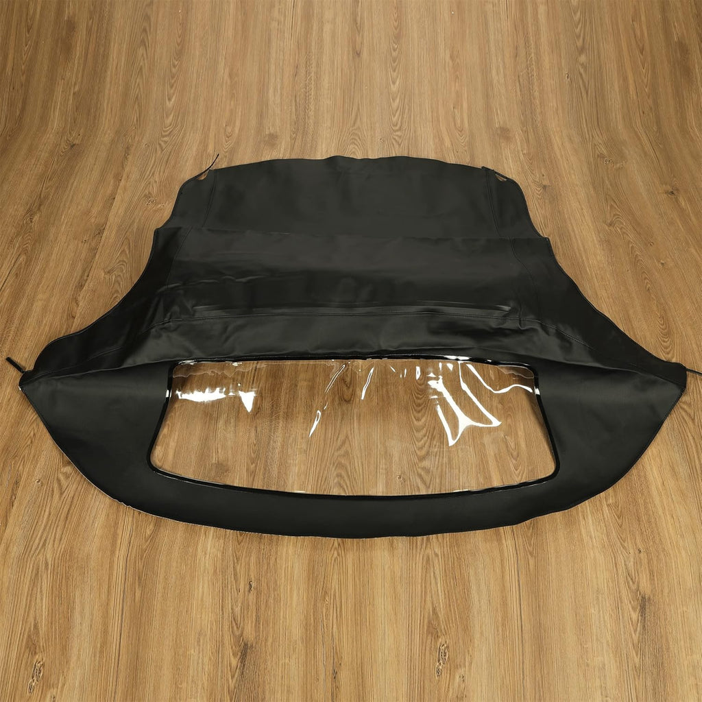 Cabrio Convertible Soft Top Roof with Plastic Window Black H469