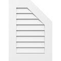 Half Octagon Top Right Surface Mount PVC Gable Vent U9484