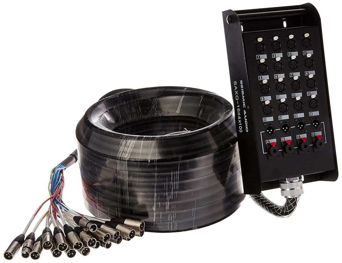 16 Channel 75' XLR Snake Cable with XLR and 1/4 Returns R539828