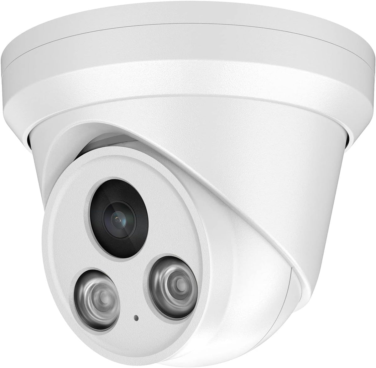 4K 8MP PoE IP Turret Camera with Mic/Audio, 98ft Night Vision, 2.8mm Fixed Lens, IP67 Waterproof E149060