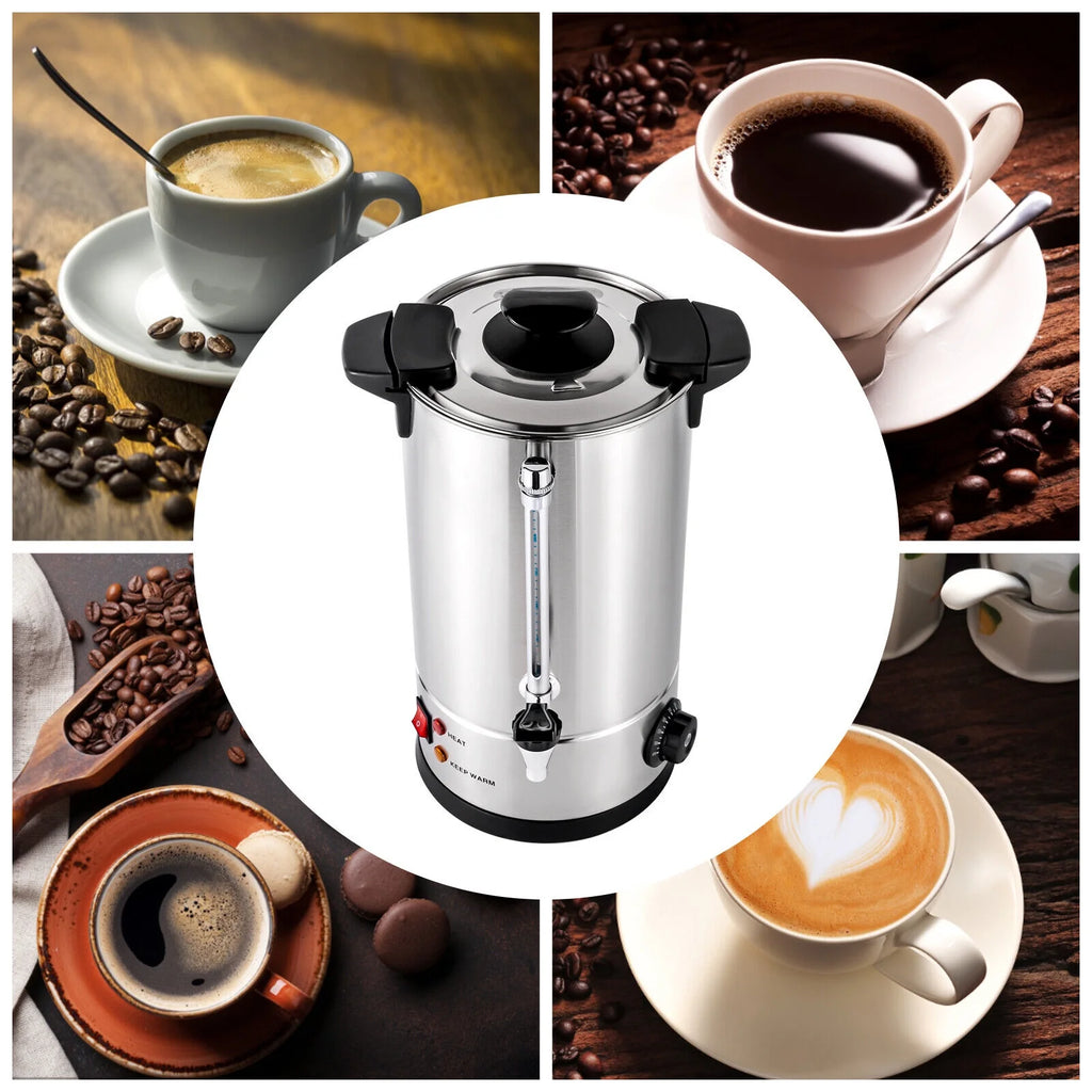 1000W Stainless Steel 10 Litre Hot Water Urn Q436