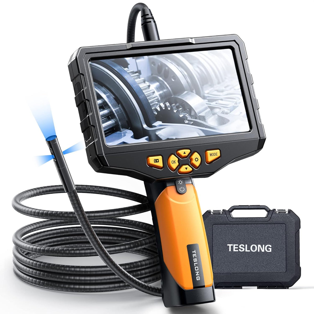 16.4ft Waterproof Flexible Borescope Inspection Camera with Light L96616