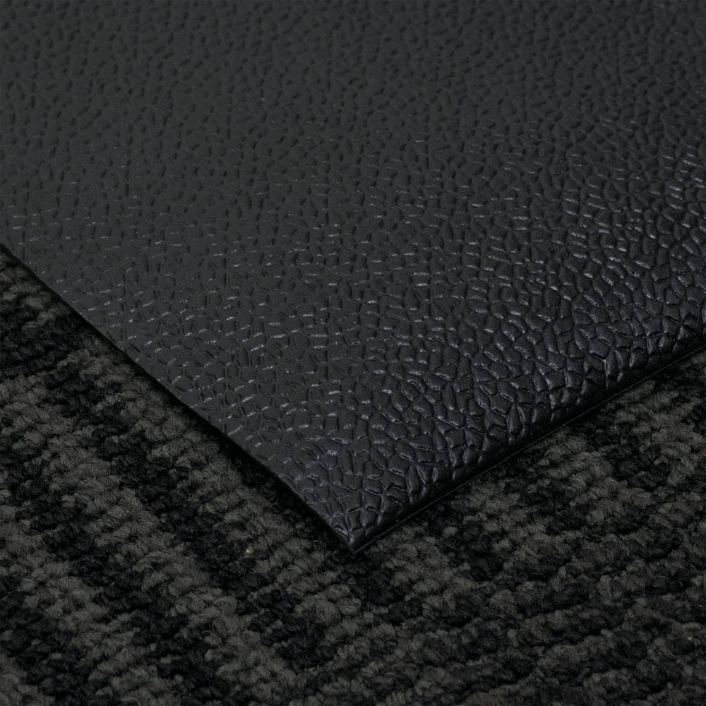 Black Vinyl Carpet Protection Runner Mat, 60 ft Roll N8480