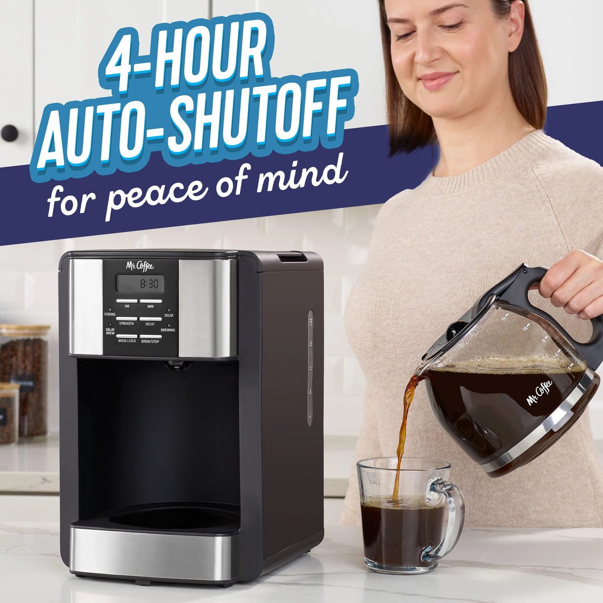 12 Cup Coffee Maker with Decaf Function Q759