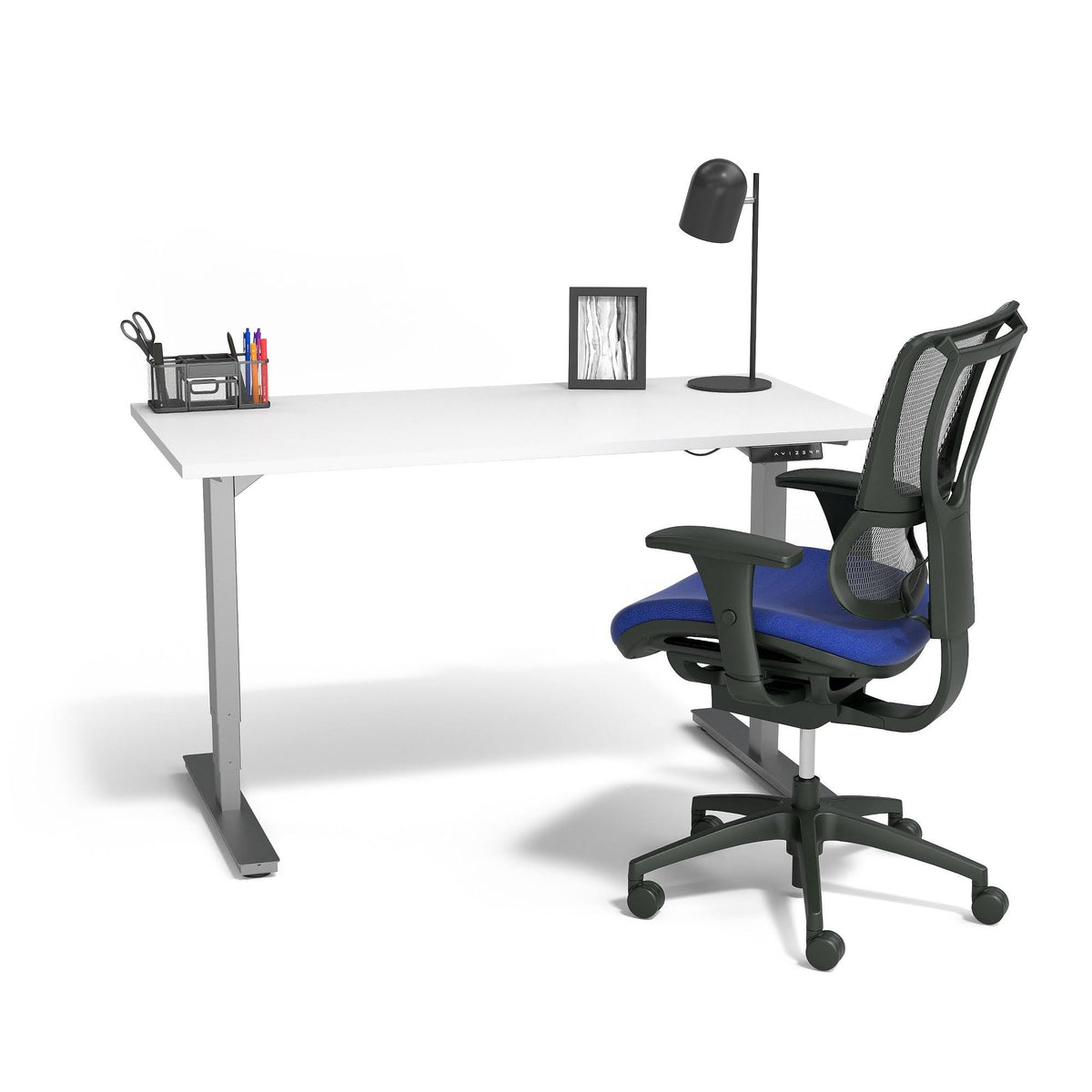 Blue/Black Mesh Back Task Chair J29888
