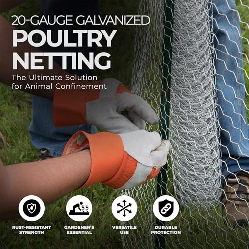 2 Inch Mesh 24 Inch X 150 Foot 20 Gauge Galvanized Steel Wire Fence C8284