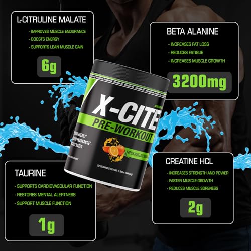 Pre-Workout with Beta-Alanine, Creatine & Caffeine, 22 Servings G68825