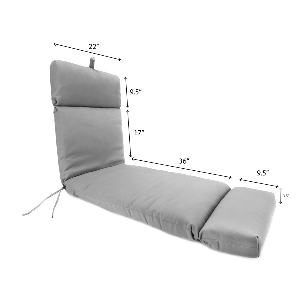 Turquoise Stripe Rectangular Outdoor Chaise Lounge Cushion J9091
