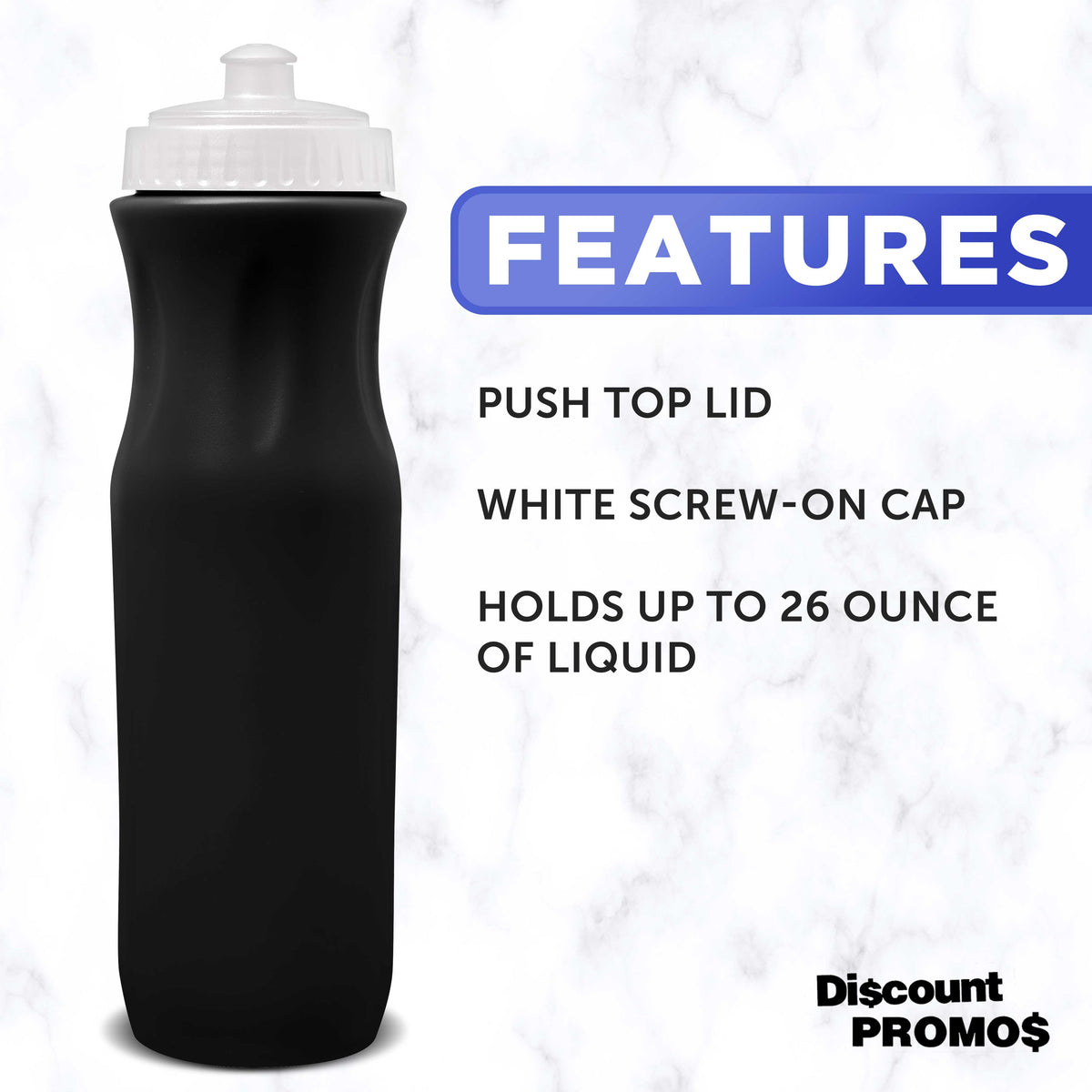 26 oz Plastic Water Bottles Set of 10 F61941