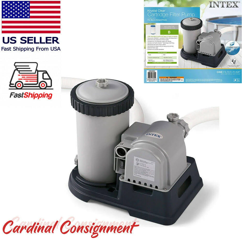 2500 GPH Swimming Pool Filter Cartridge Pump with Timer G5412