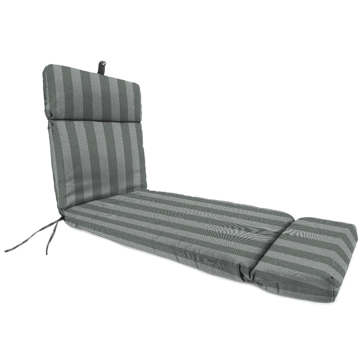 Turquoise Stripe Rectangular Outdoor Chaise Lounge Cushion J9091