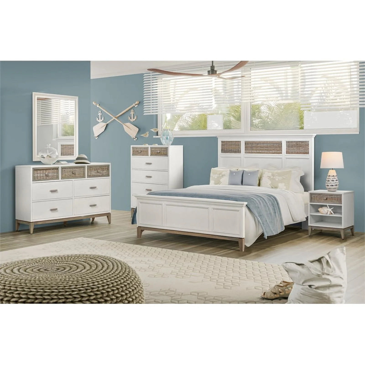 6 Drawer White Chest M44297