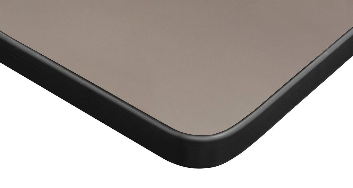 72x22 Height Adjustable Classroom Table - Grey & 2 Stack Chairs - Navy Blue S218419