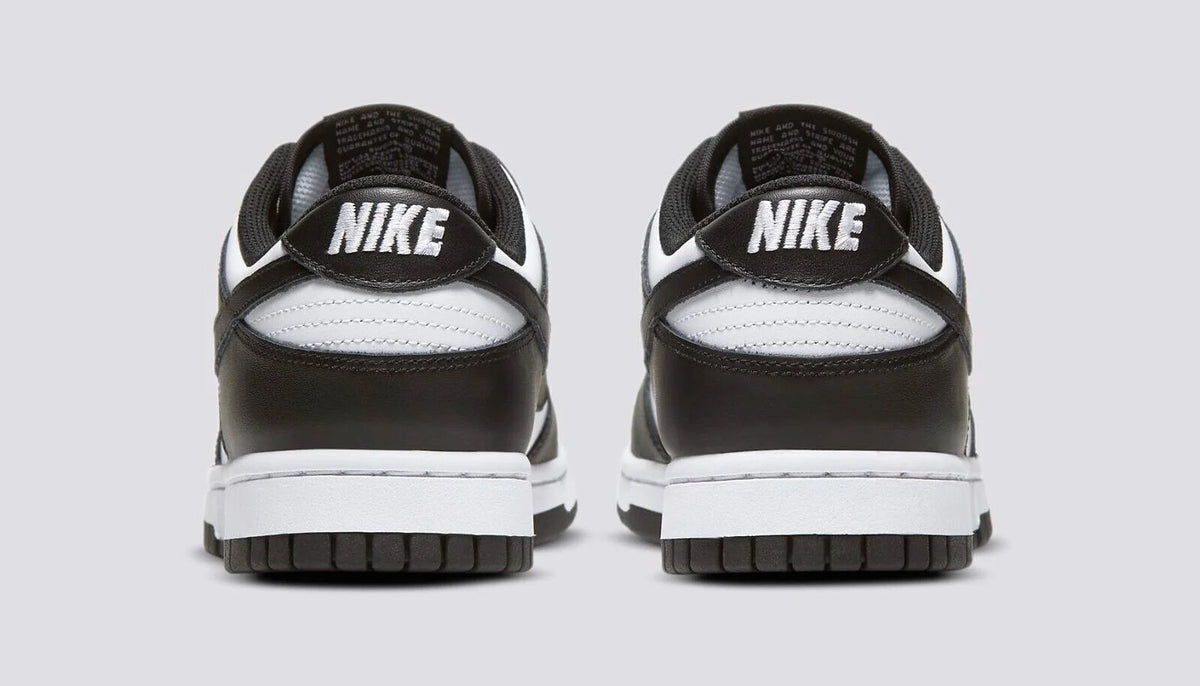 Black & White Leather Running Shoes D2457