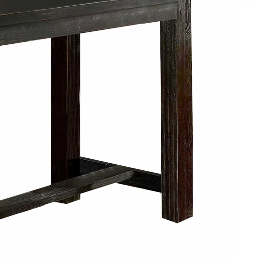 72 Inches Rectangular Dining Table with Block Legs V6631