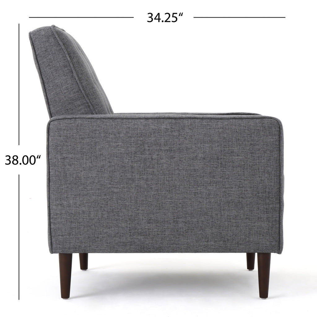Grey Fabric Recliner U64375