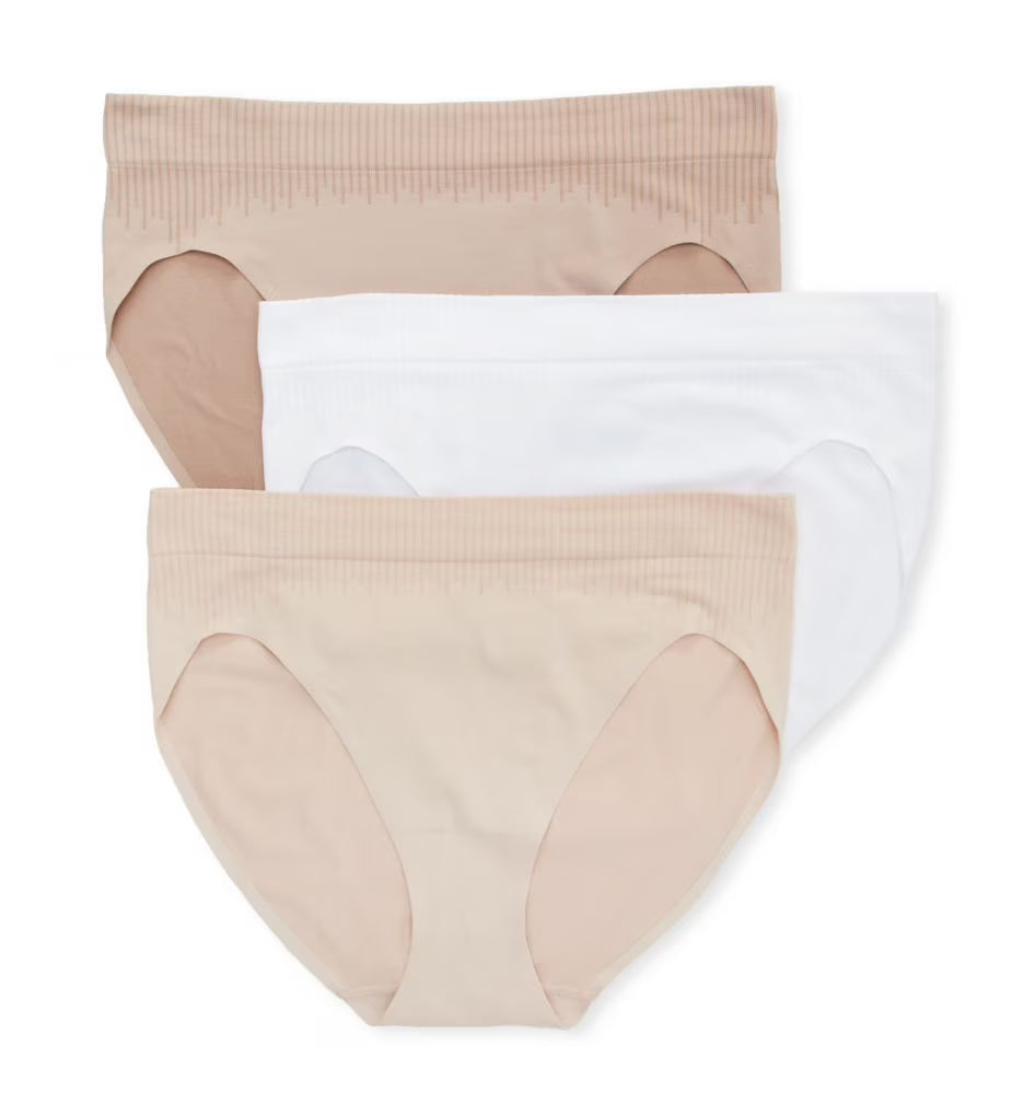 3 Pack Seamless Hi Cut Panty E647