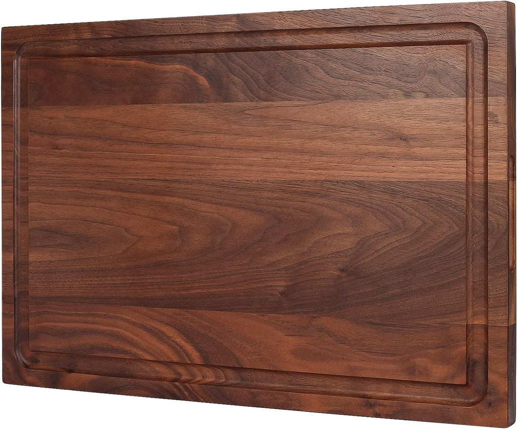 Walnut Wood Cutting Board with Juice Groove, Pack of 2 S8565