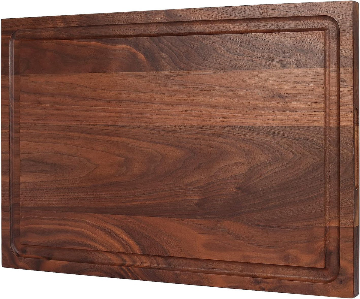 Walnut Wood Cutting Board with Juice Groove, Pack of 2 S8565