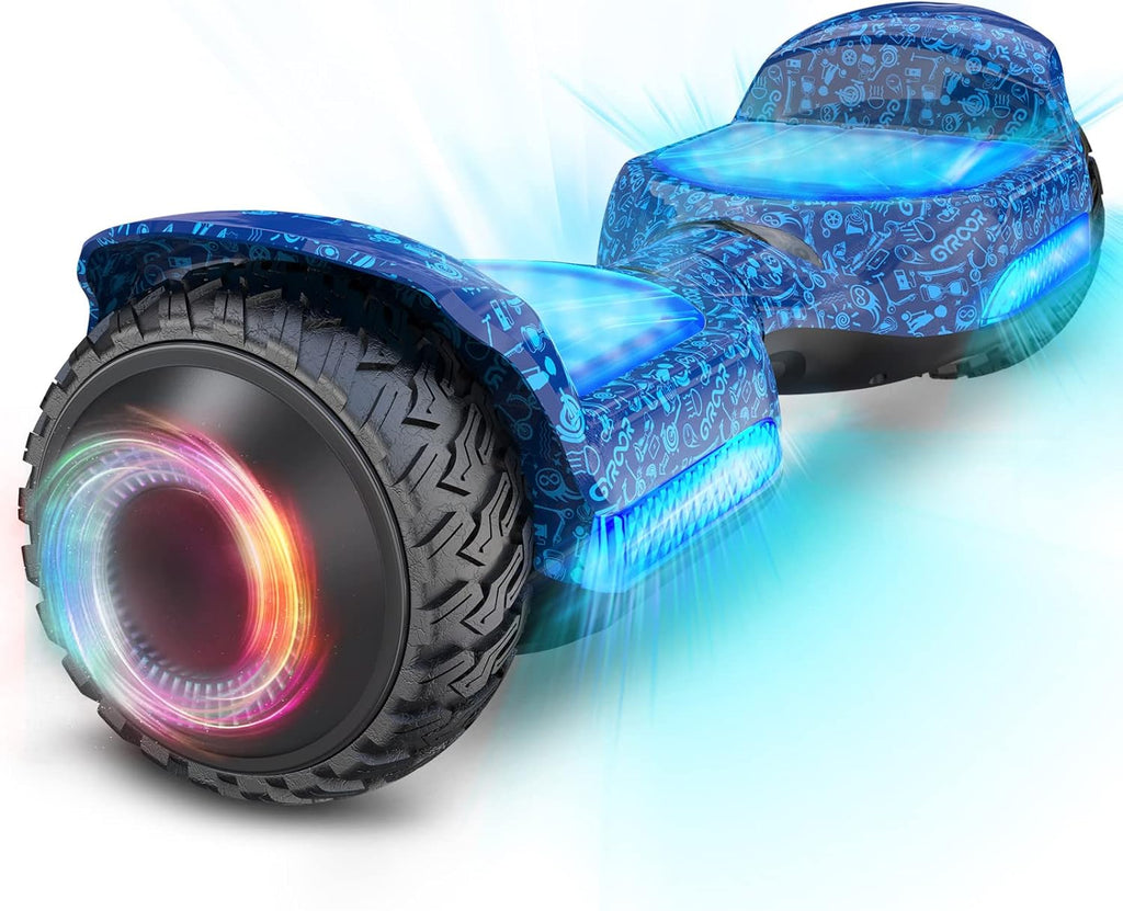 Hoverboard with 500W Motor, 6.5" Self Balancing Hoverboard with Bluetooth Music Speaker C13142