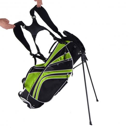 Green Golf Stand Cart Bag with 6-Way Divider G4439