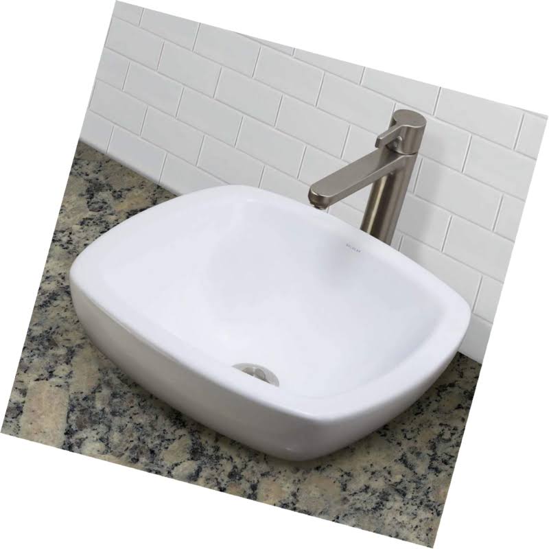 Semi-Recessed Vessel White M7169