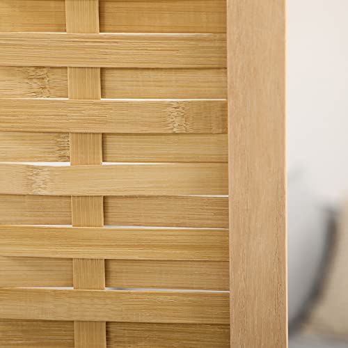 3 Panel 5.5' Tall Bamboo Folding Room Divider Y237366