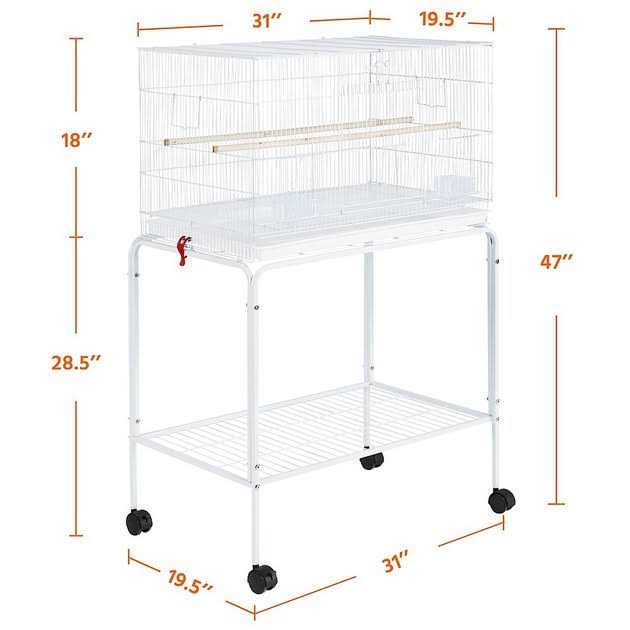 Rolling Wood Bird Cage A659329