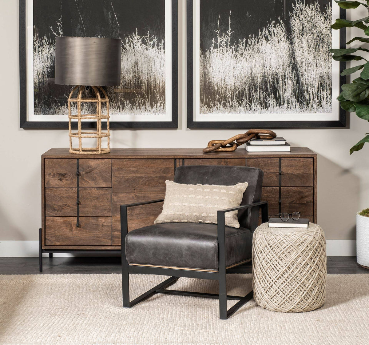 Oatmeal Pouf R369