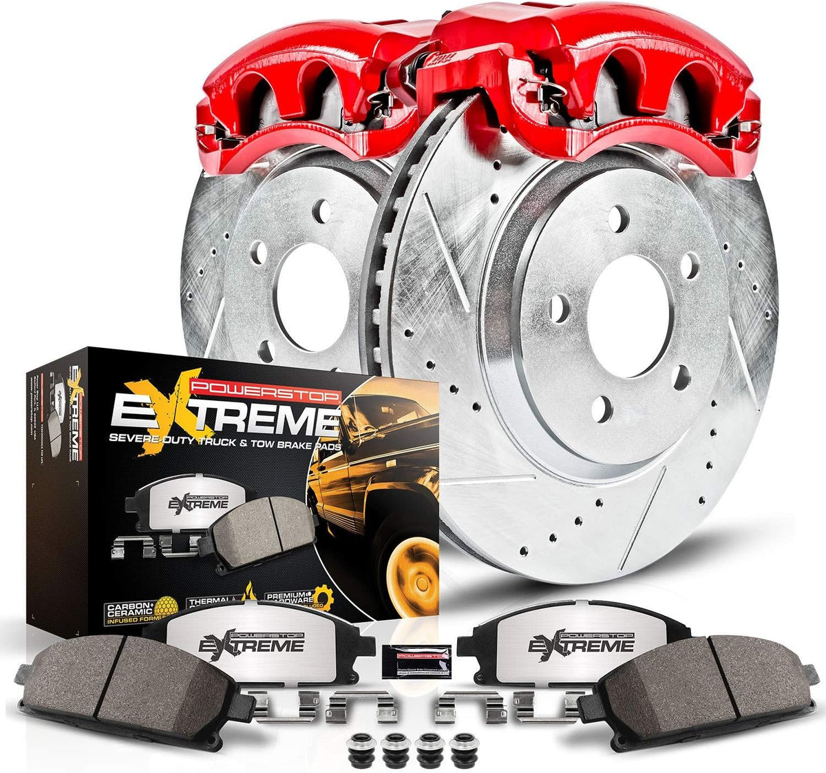 Z36 Truck & Tow Front Brake Kit with Carbon-Fiber Ceramic Brake Pads Y190847